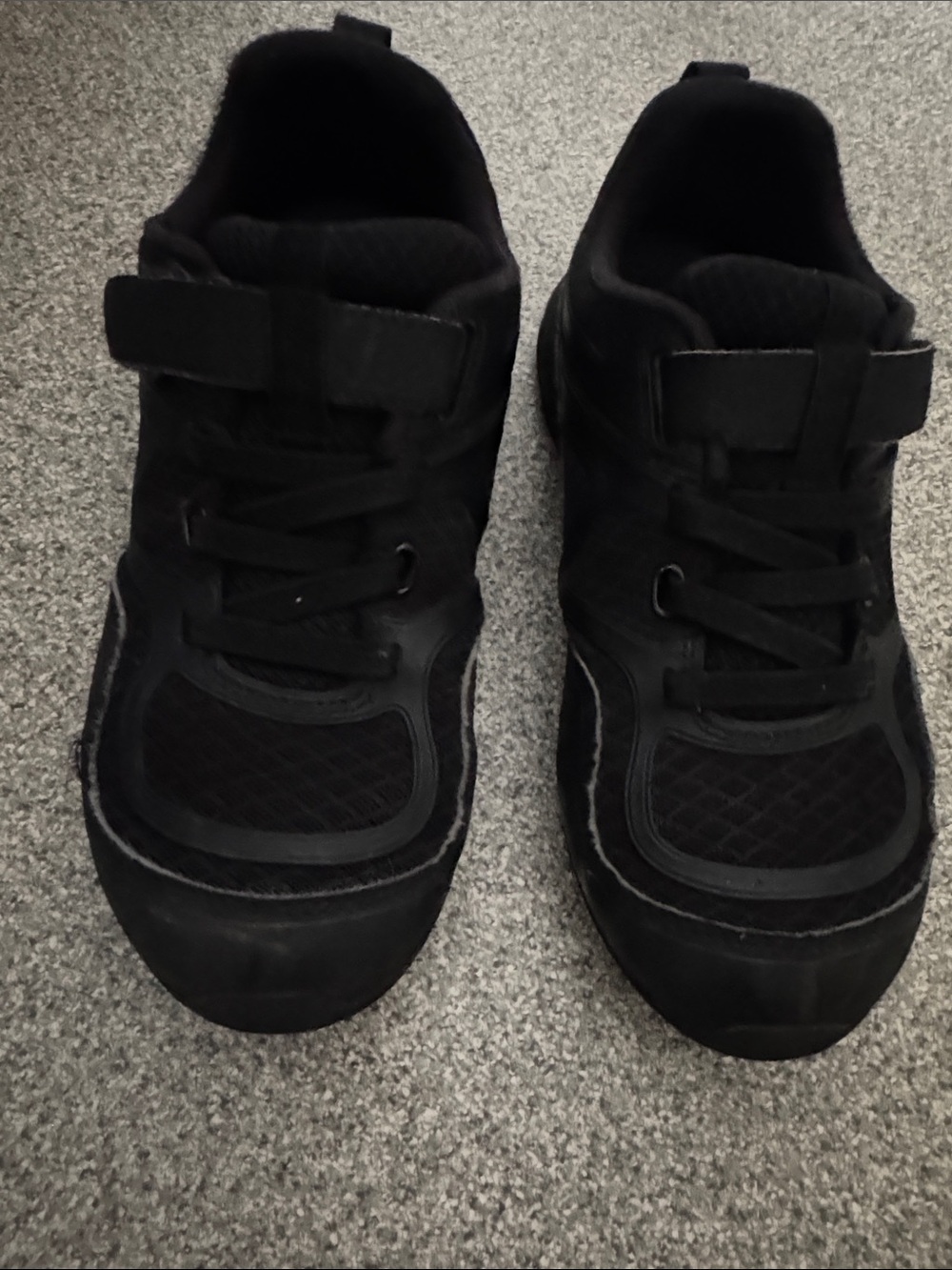 Kids PediPed Black Athletic Sneakers - Comfortable Everyday or Uniform Shoes